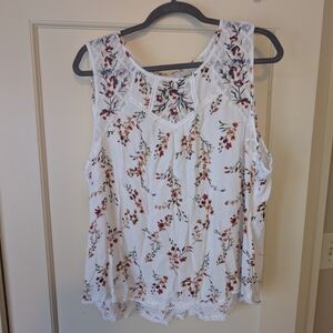 Floral Sleeveless Top
